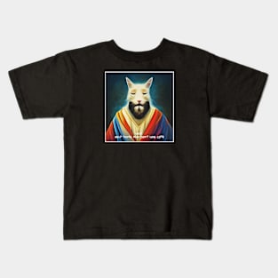 cat king Kids T-Shirt